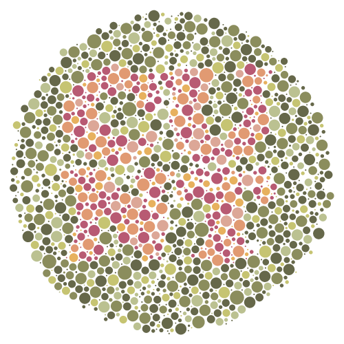 colour blind cunt ishihara colourblindness test